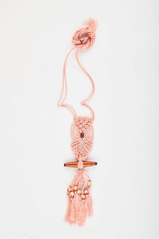 Blush Pink - Owl Crochet Neckless