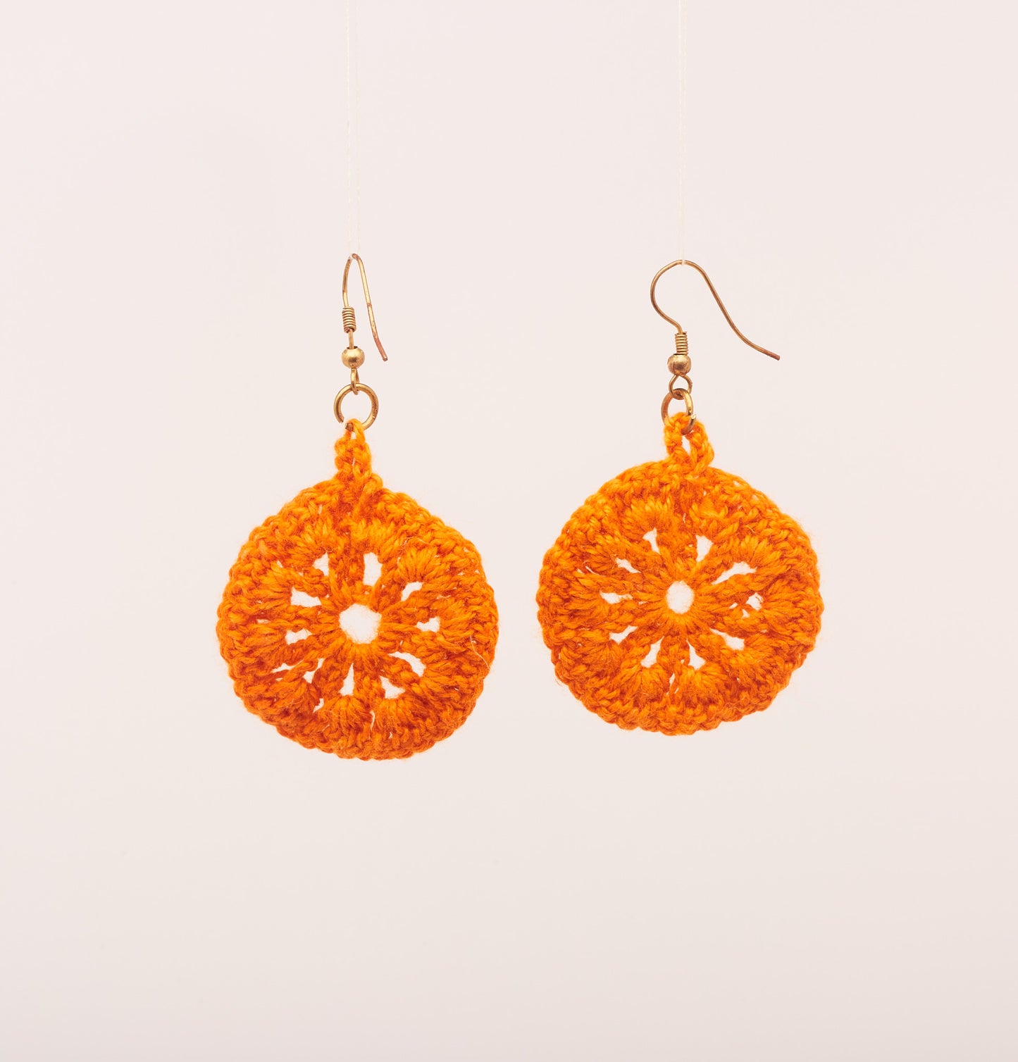 Tiger Orange - Crochet Earring