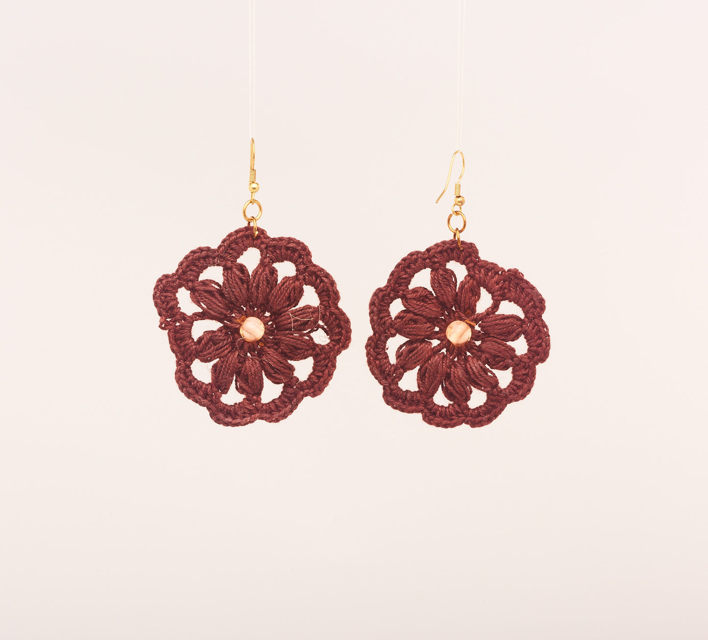 Pecan Brown - Crochet Earring