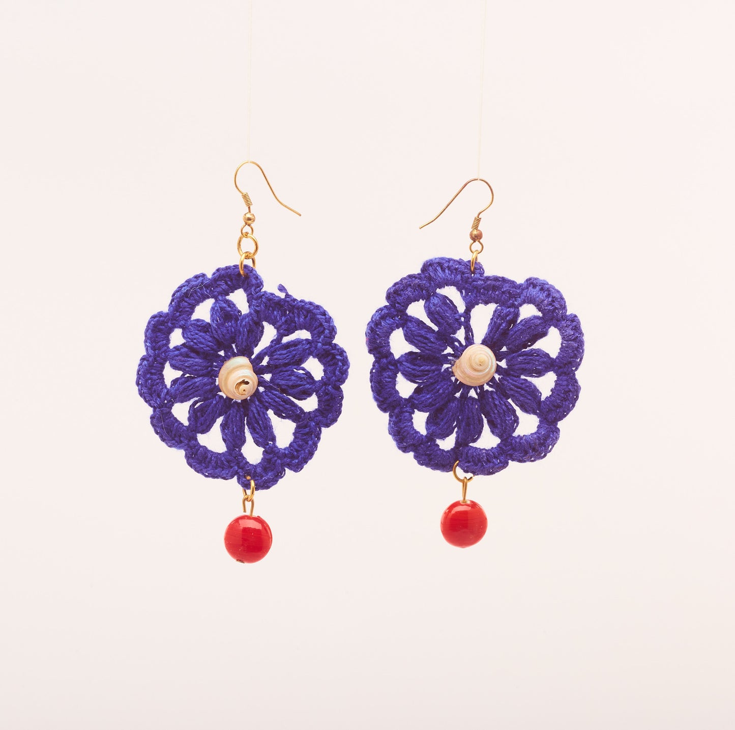 Cobalt Blue - Crochet Earring