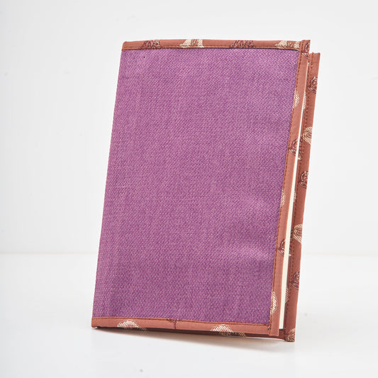 Mauve Purple Fabric Jacket Removeable Diary