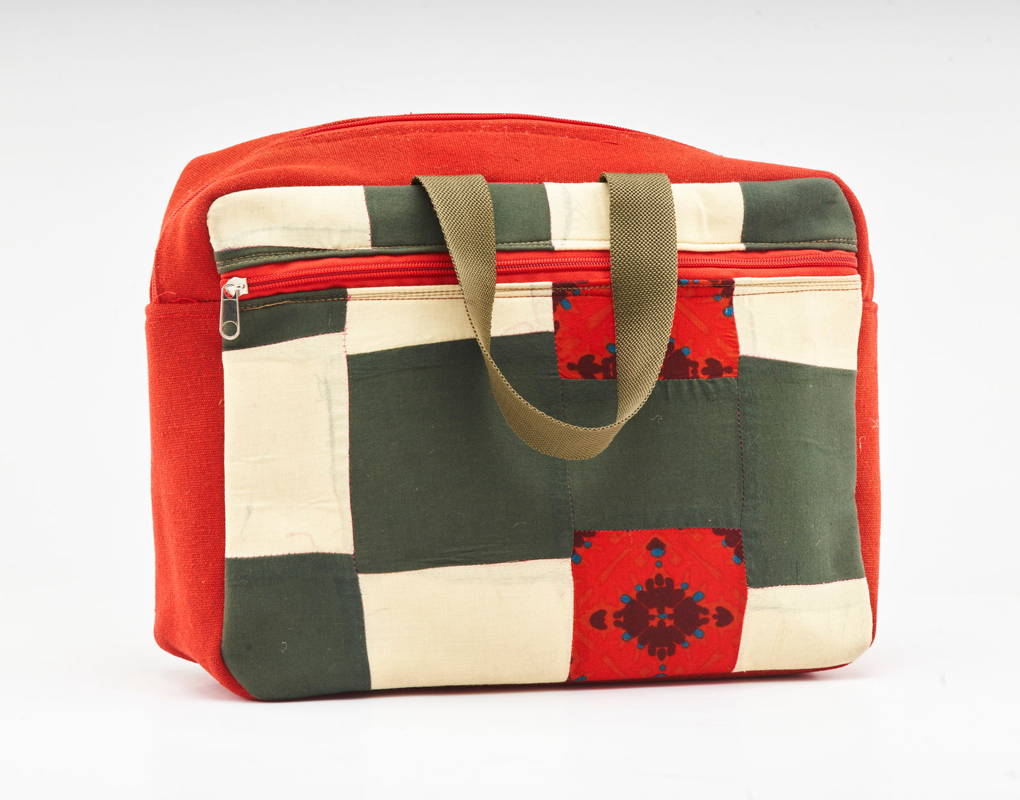 White, Green & Red with Path Work Laptop Sleeves