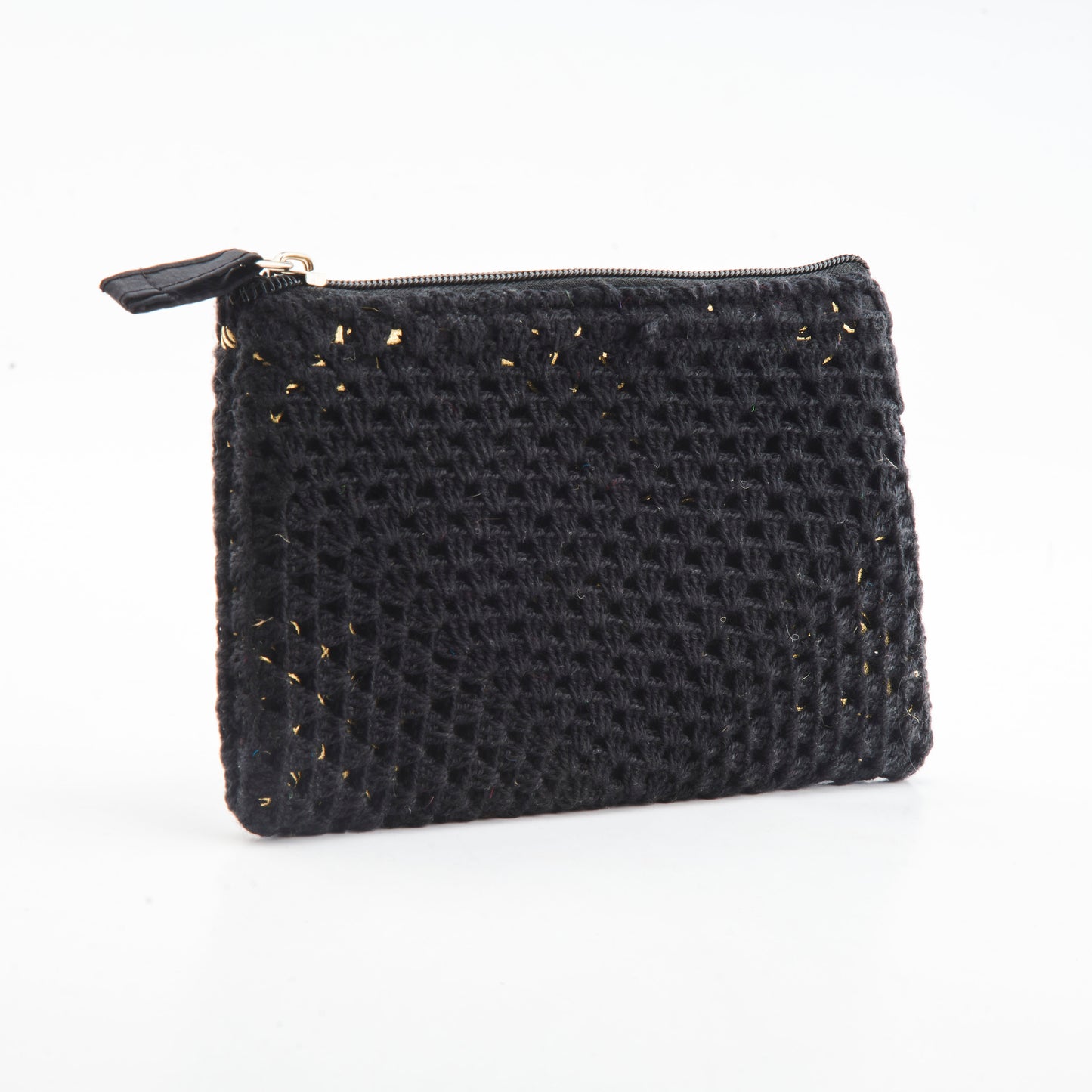 Crochet Pouch - Coal Black