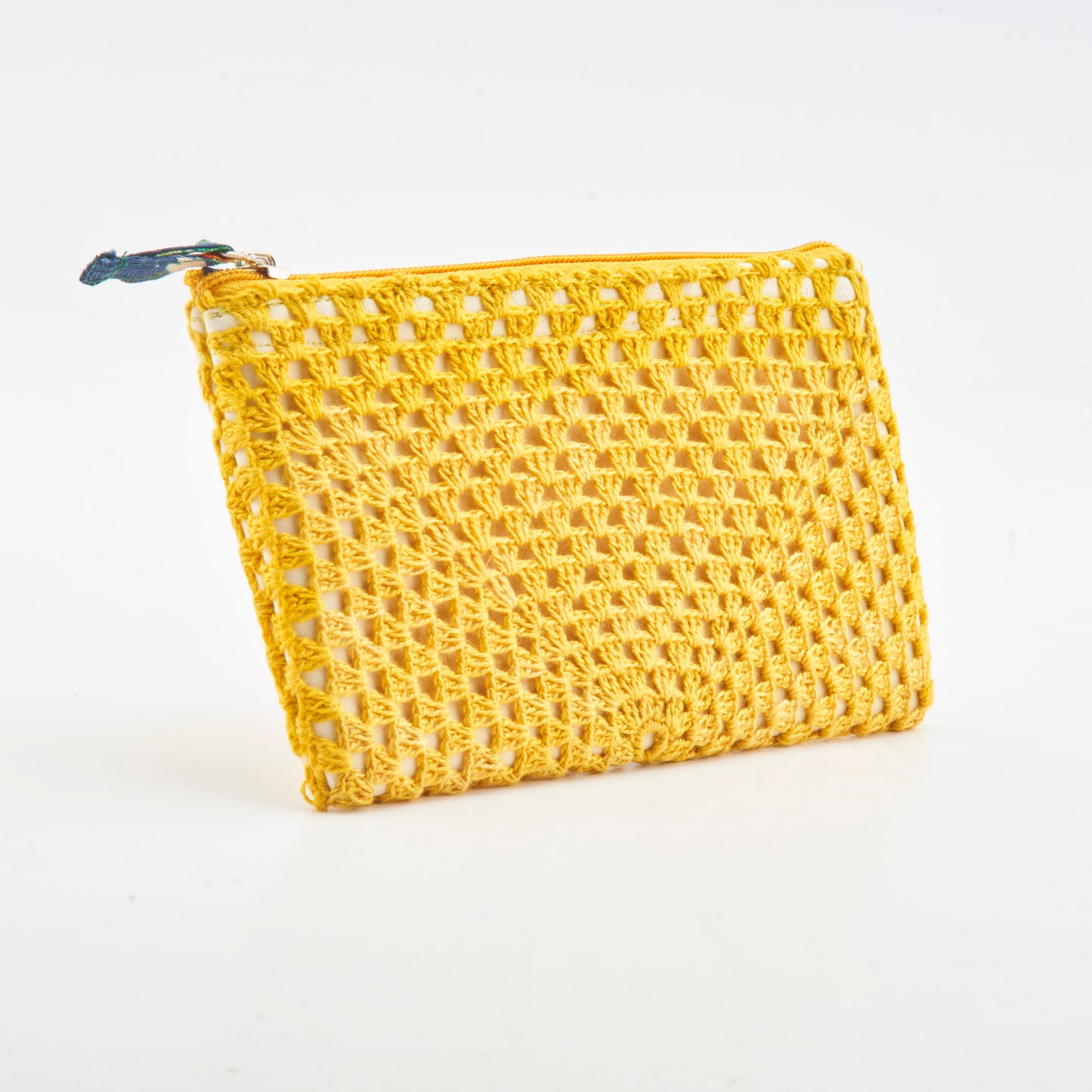 Yellow - Crochet Pouch