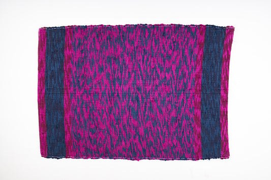 Door Mat - Magenta Purple & Tropical Rainforest Green Color