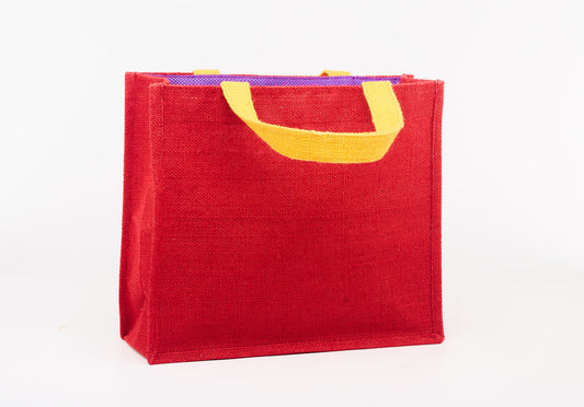 Apple Red With Yellow Handel - Side Bag