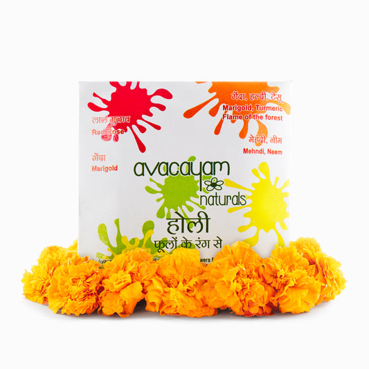 Marigold, Turmeric Flame of the forest – Made from Temple Flowers