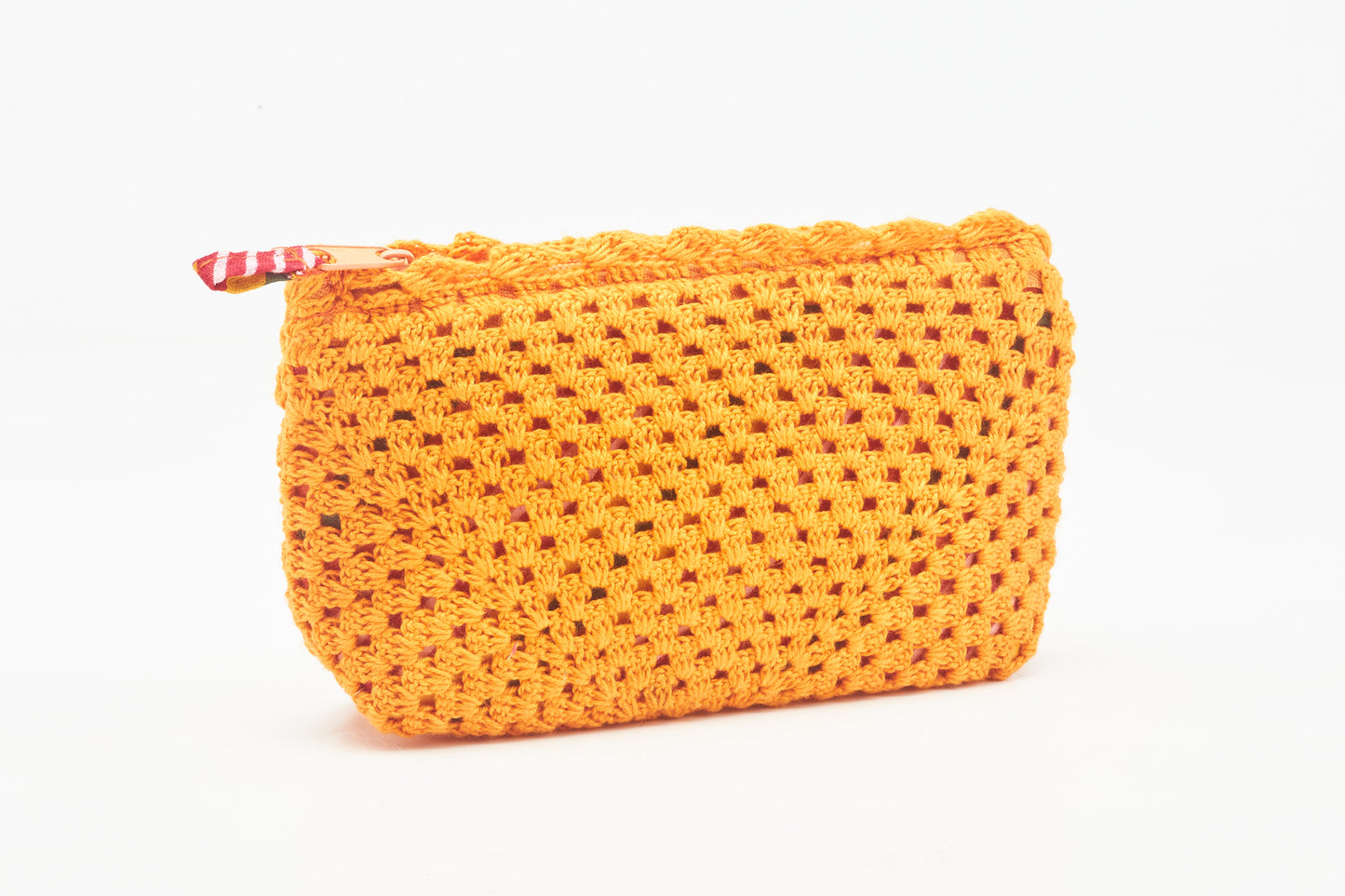 Crochet Pouch  - Orange color