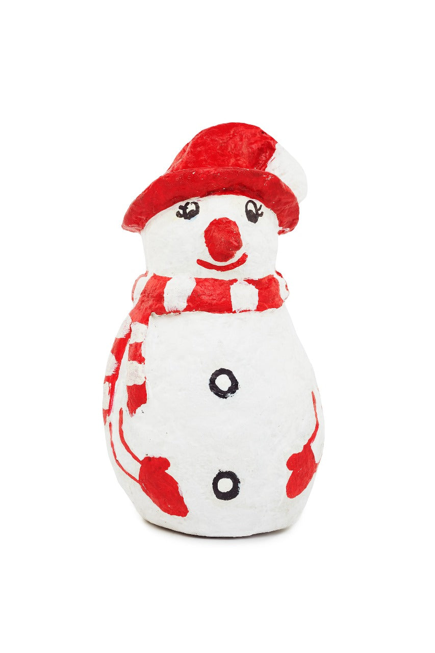 White & Crimson Red - Snow Man