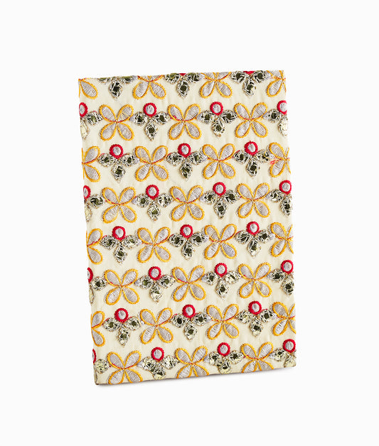 Dobby Brocade Design Diary cloth with Diary -Upcycled Diary!