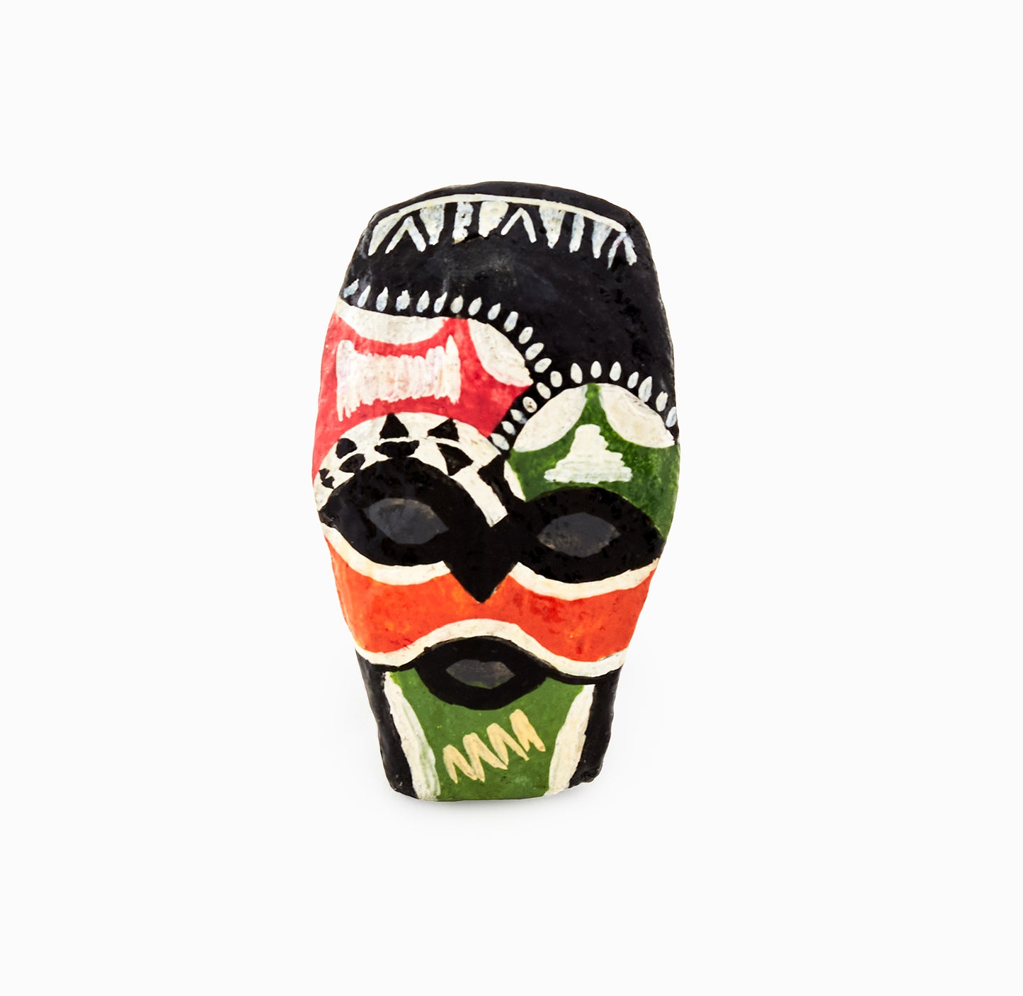 African Swazi mask - Fridge Magnet -Made From Waste Paper!