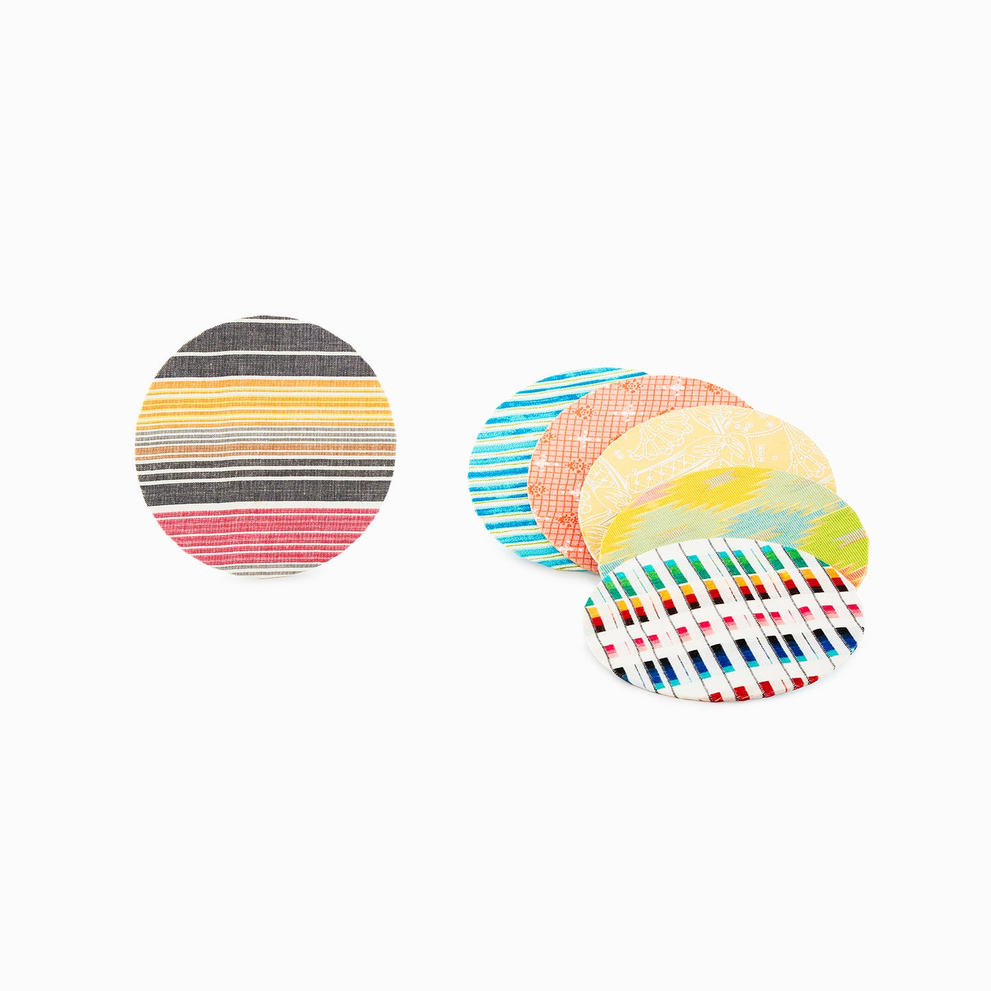 Multi - Colored - CD Coaster Set of 6