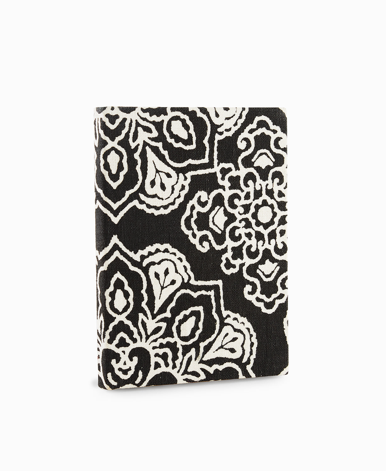 Black Color with Flower Design Diary Cloth with Diary -Upcycled Diary!