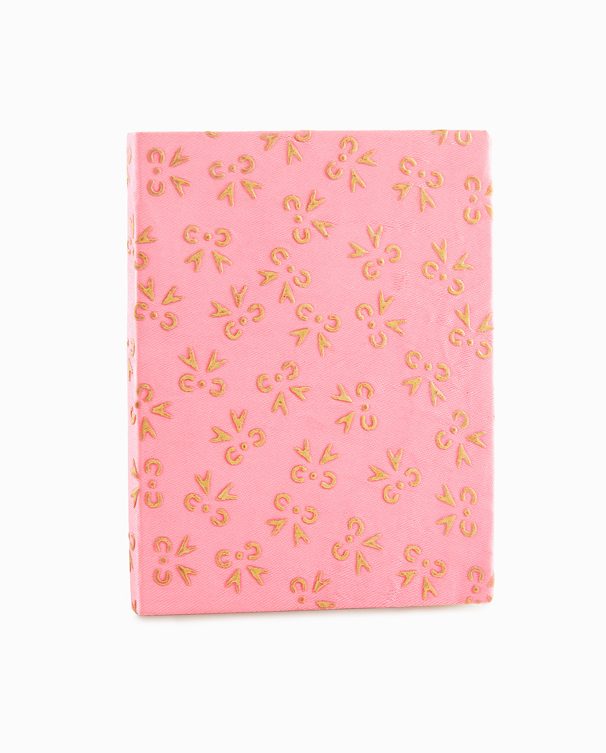Rose Pink with Ethnic Design Diary Cloth with Diary -Upcycled Diary!