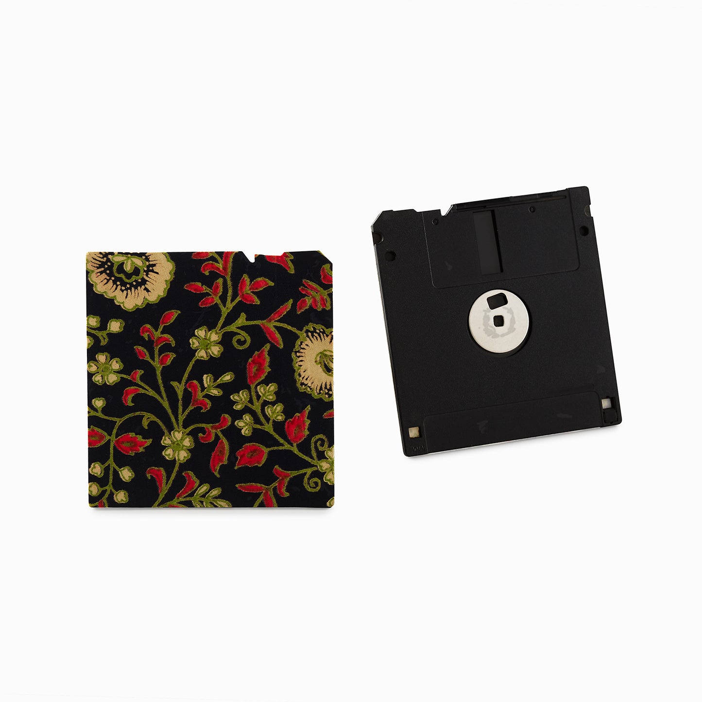 Coal Black -Floppy Disk Coaster Set of 2