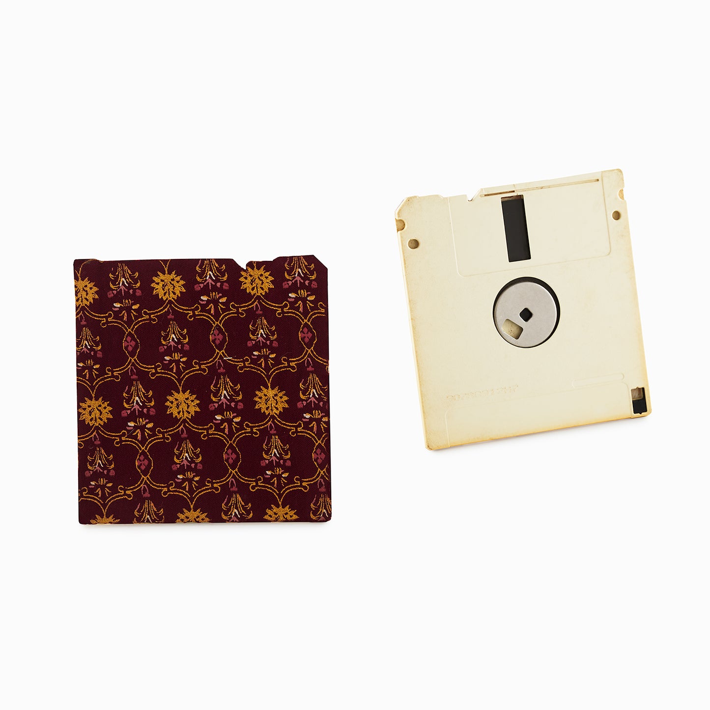 Brunette Brown - Floppy Disk Coaster Set of 2